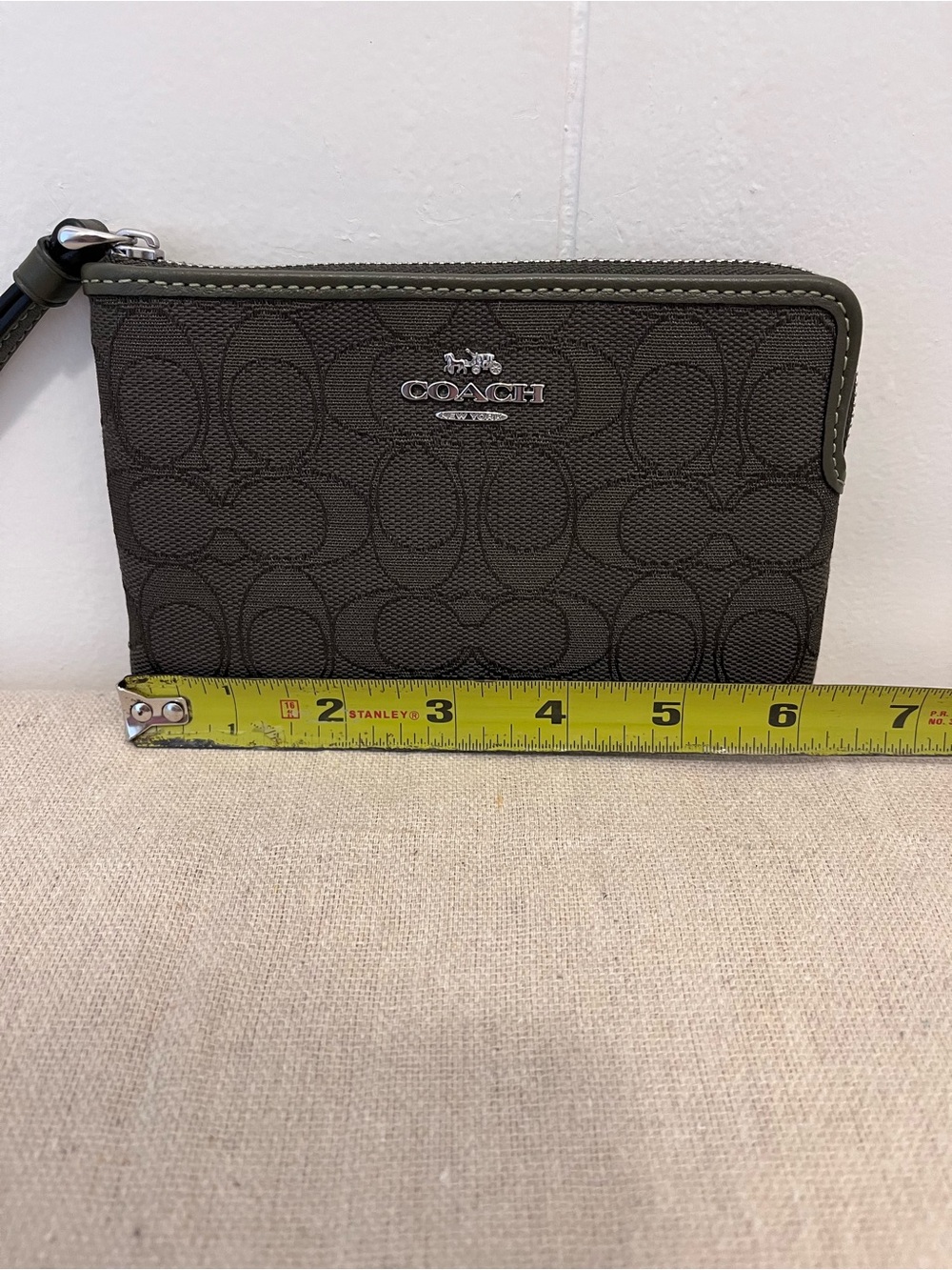 Coach Corner Zip Wristlet - Picture 5 of 6